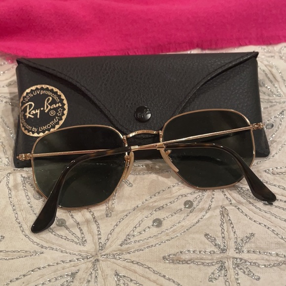 Hexagonal flat lenses Ray Bans - grey mirror - Picture 2 of 5